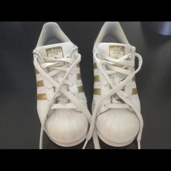 adidas superstar gold metallic